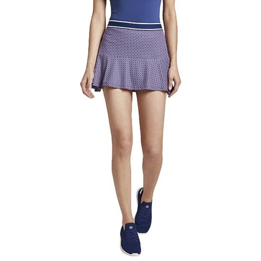 Peter Millar Blue Francoise Golf Court Mini Athletic A-line Tennis Skort Women L